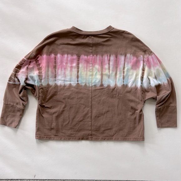 Girls Love Daisy Long Sleeve Tie Dye Tee - Picture 5 of 5